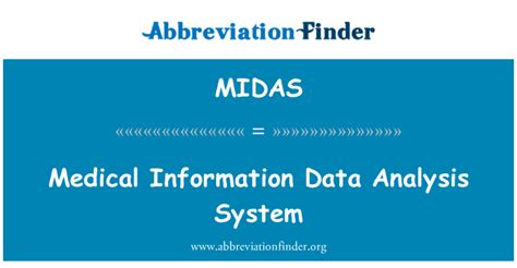 MIDAS Medical Abbreviation Meaning .